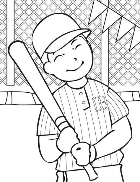 Baseball Coloring Pages Printable Free
