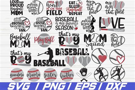 Download Baseball Design Bundle For Cricut