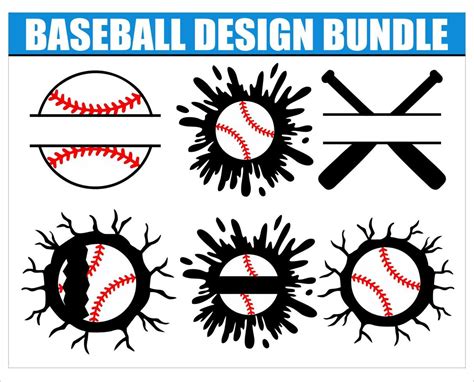 Download Baseball Design Bundle For Silhouette