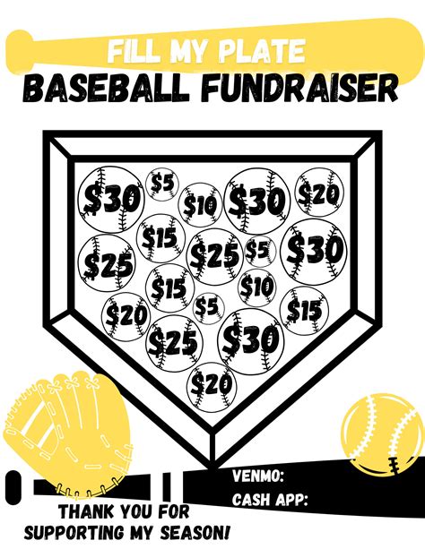 Baseball Fundraiser Template Free