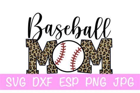 Download Baseball Mom Leopard Commercial Use For Crafts