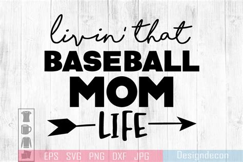 Download Baseball Mom Life Cut Files
