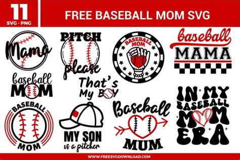 Download Baseball Mom Life Files Free PSD Mockups