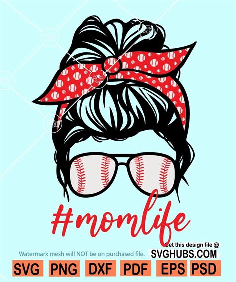 Download Baseball Mom Life Files for Cricut