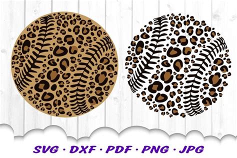 Download Baseball Mom Life Leopard Print Files DXF Files