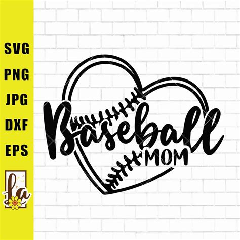 Download Baseball Mom Life Silhouette DXF Files