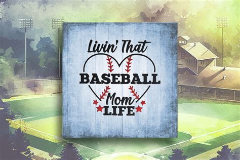 Download Baseball Mom Life for Cricut Machine