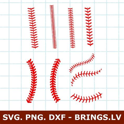 Download Baseball Stitch, Softball Lace DXF Files