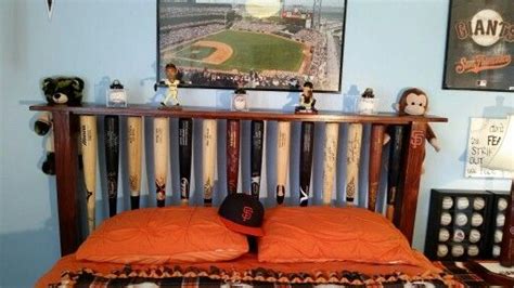 Baseball Bedroom Decor The Ultimate Touch a Bat as a Headboard