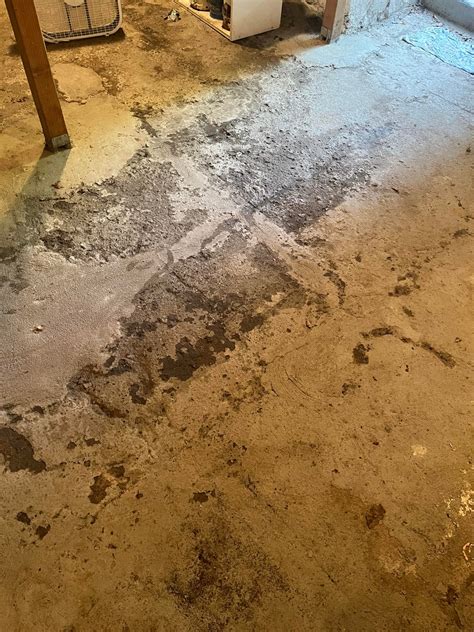 Basement Floor Wet Spots