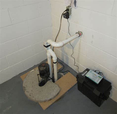 Basement flooding with a sump pump