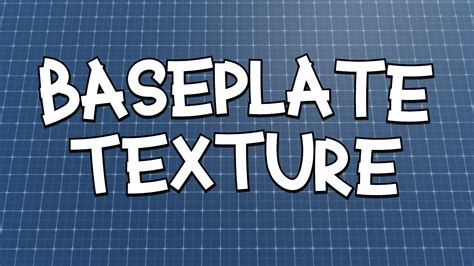 Baseplate Texture Model [Roblox Studio] - YouTube