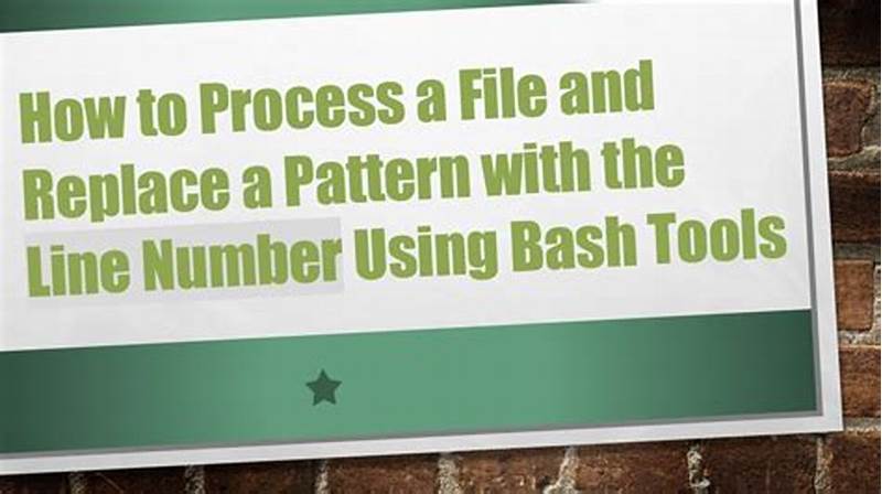 Bash Replace Pattern In File