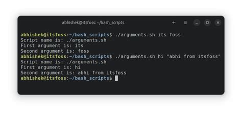 Bash Script Arguments
