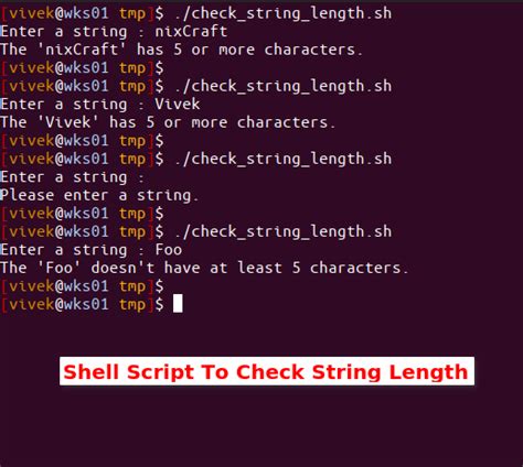 Bash Script Check Length Of String