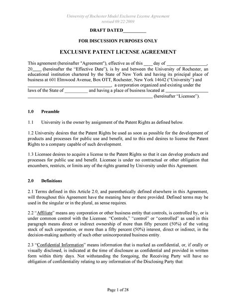 License Agreement Template Download Printable PDF Templateroller