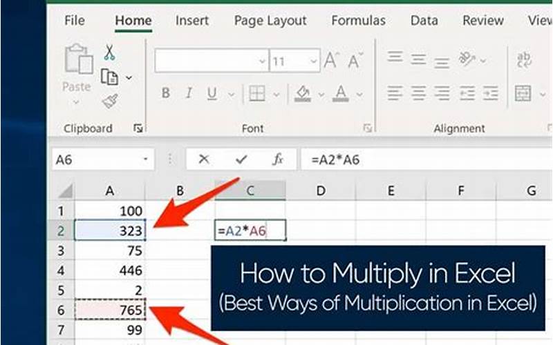 Basic Multiplication Formula Excel