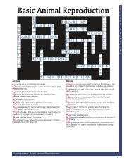 Uncover the Answers: Solve the Basic Animal Reproduction Crossword Puzzle with Ease!