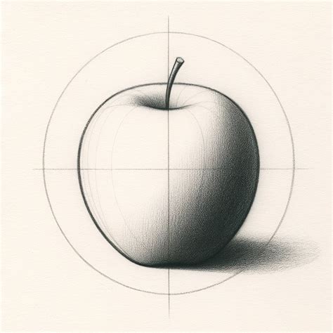 Basic Apple Shape Drawing