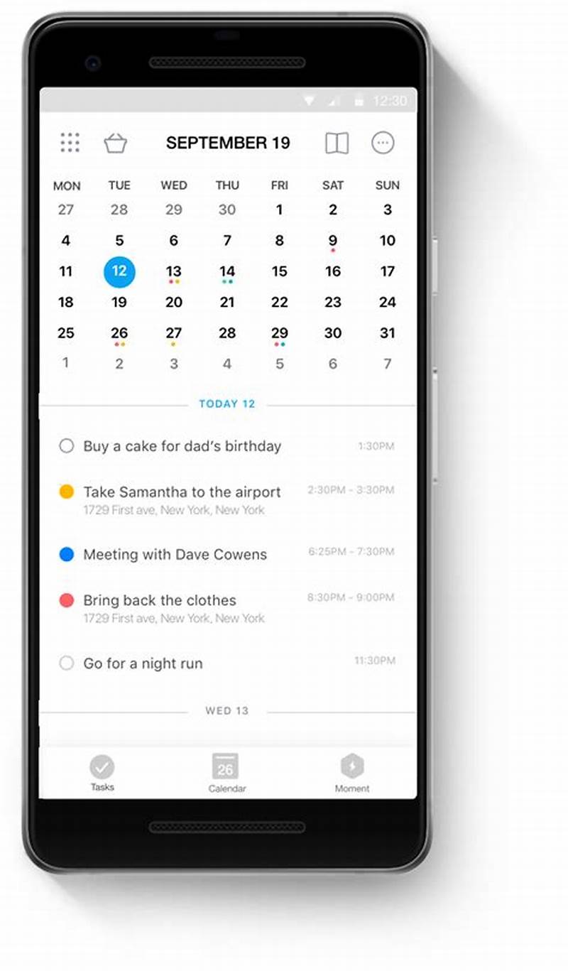 Basic Calendar App For Android