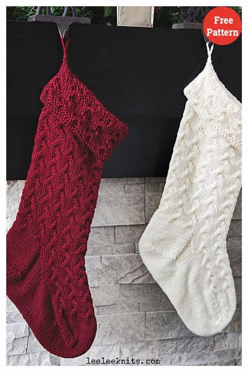 Basic Christmas Stocking Knitting Pattern