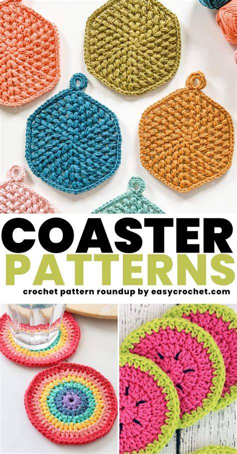 Basic Crochet Stitches for Beginner-Friendly Crochet Coaster Easy DIY Patterns