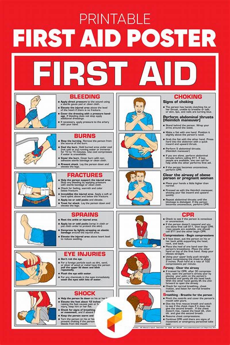 Basic First Aid Instructions Printable