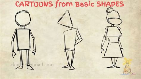 Basic Shapes for Cartoon Drawing