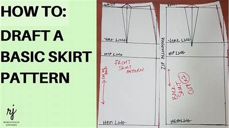 Basic Skirt Pattern Step By Step