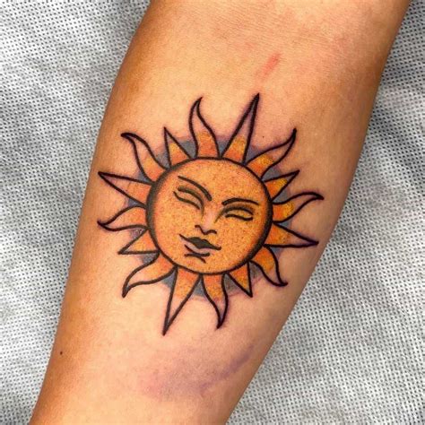 Basic Sun Tattoo