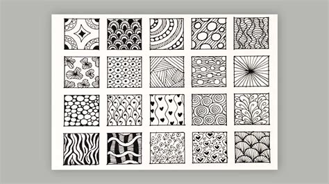 Basic Zentangle Patterns