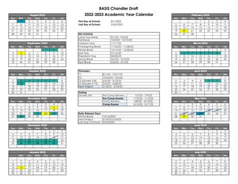 Basis Chandler Primary South Calendar