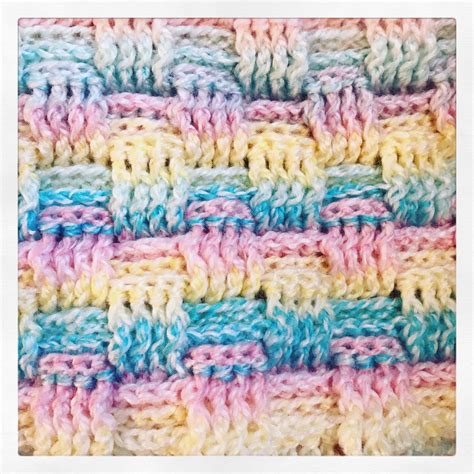 Basket Weave Blanket Crochet Pattern