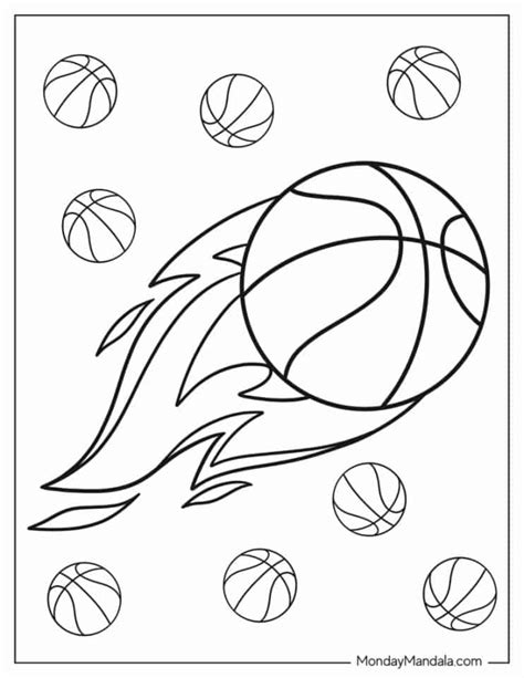 Basketball Color Page