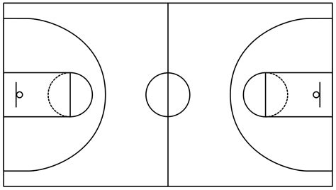 Basketball Court Diagram Template