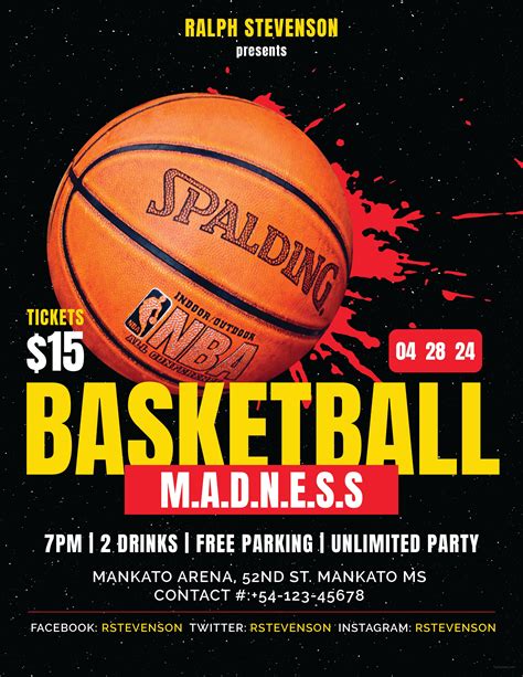 Basketball Flyer Template Word