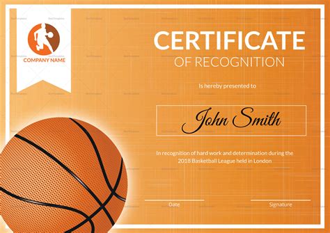 Fantastic Basketball Gift Certificate Template Certificate templates