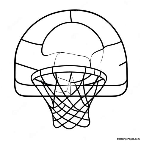 Basketball Hoop Coloring Pages