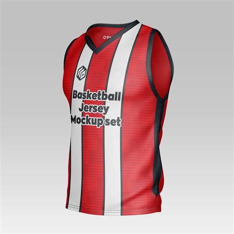 Basketball Jersey Mockup Side View