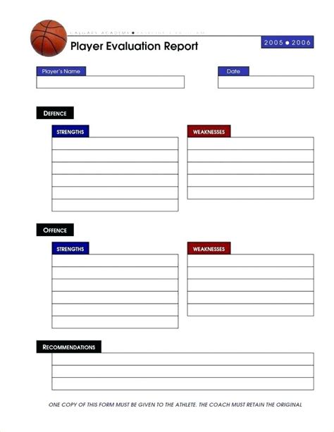 Basketball Player Scouting Report Template (2) | PROFESSIONAL TEMPLATES