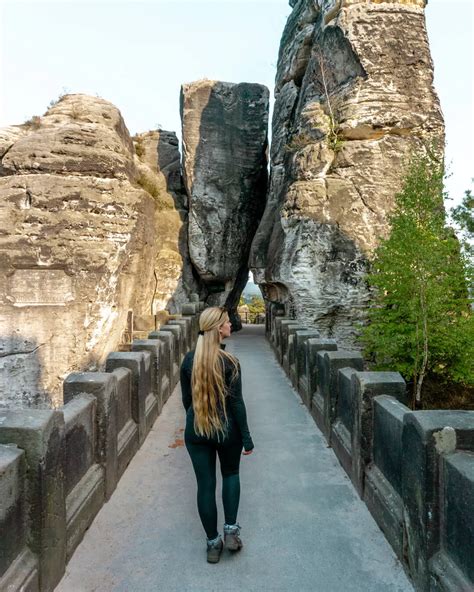 Bastei Bridge walking