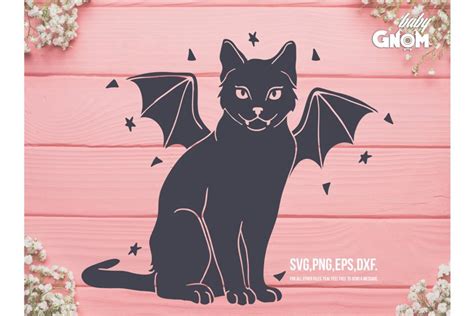 Download Bat Cat SVG, Black Cat Clip Art,... Files DXF Files