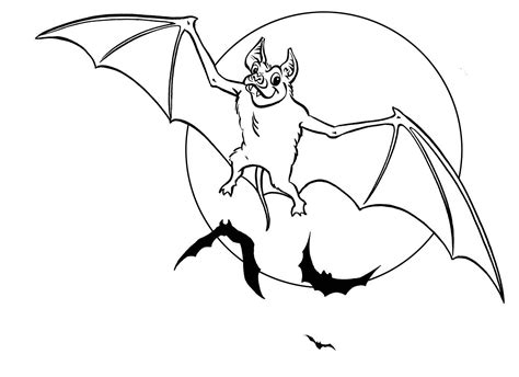 Bat Coloring Page