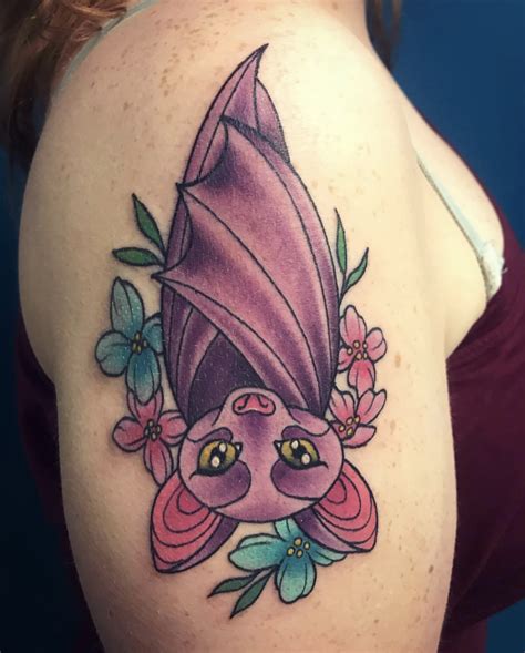 Bat Face Tattoo