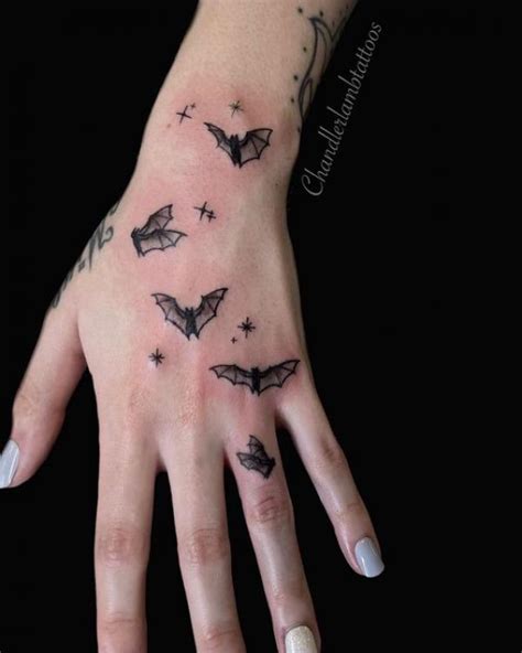 Bat Hand Tattoo
