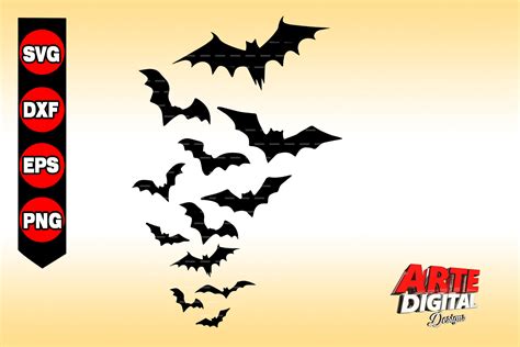 Flying High with Bat SVG: Unleash Your Creativity with this Dynamic Vector Image!