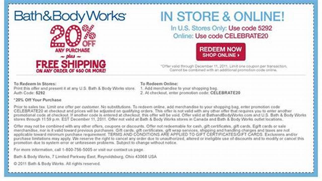 Bath And Body Works 20 Off Code August 2024