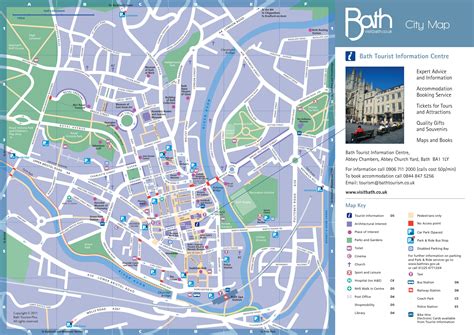 Image Map of Bath city centre Bath city centre, Bath map, Visit bath