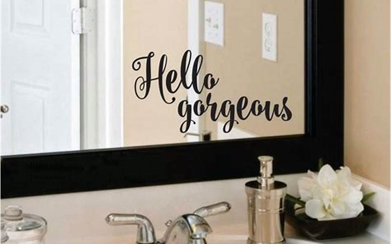 Bathroom Mirror Decals