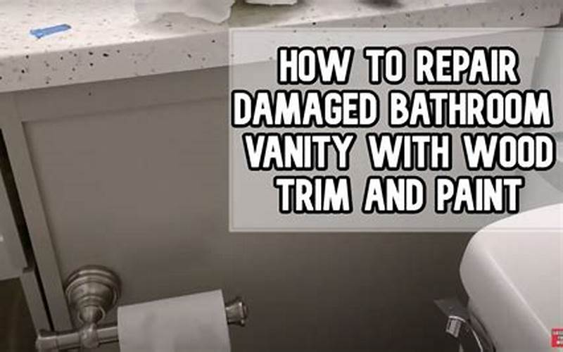 Bathroom Vanity Maintenance